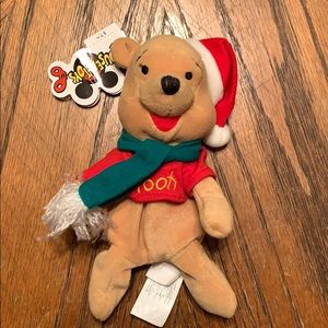 Christmas Winnie the Pooh beanie baby